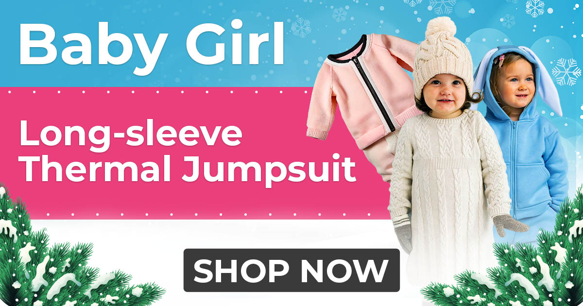 Baby Girl Long-sleeve Thermal Jumpsuit